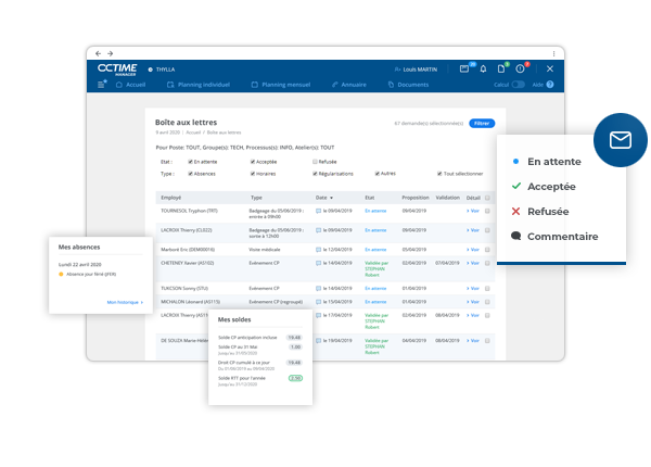 Visuel module gestion des absences